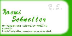 noemi schneller business card